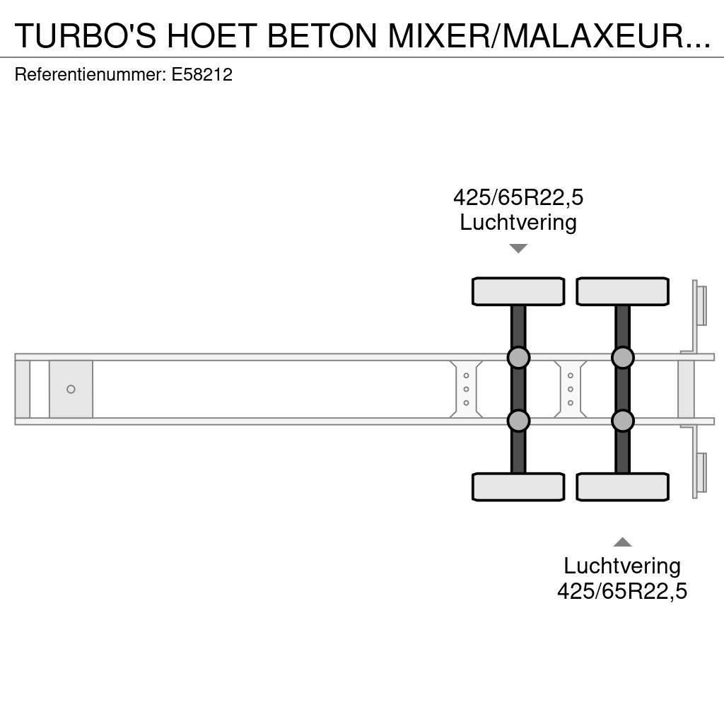  TURBO'S HOET BETON MIXER/MALAXEUR/MISCHER 10M3 +MO Інші напівпричепи