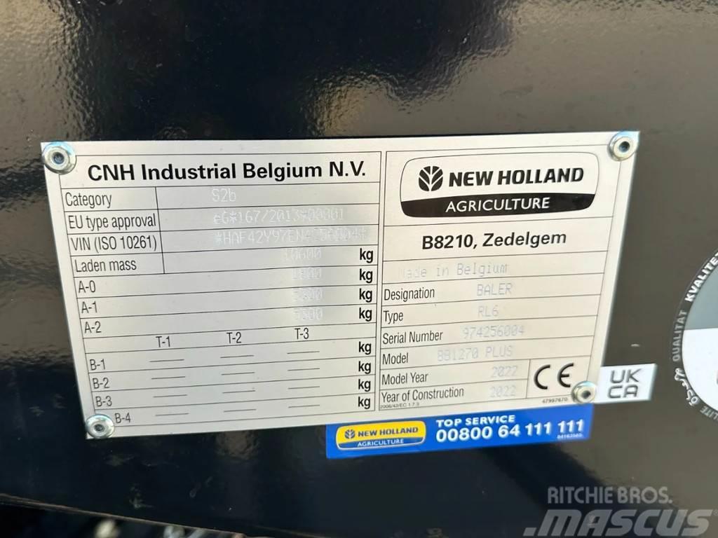 New Holland Bigbaler 1270 Plus bj 2022 met 3000 balen Фуражні комбайни