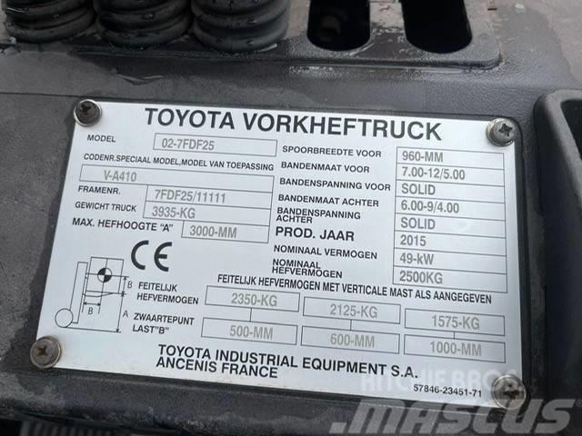 Toyota 7 FD F 25 Дизельні навантажувачі