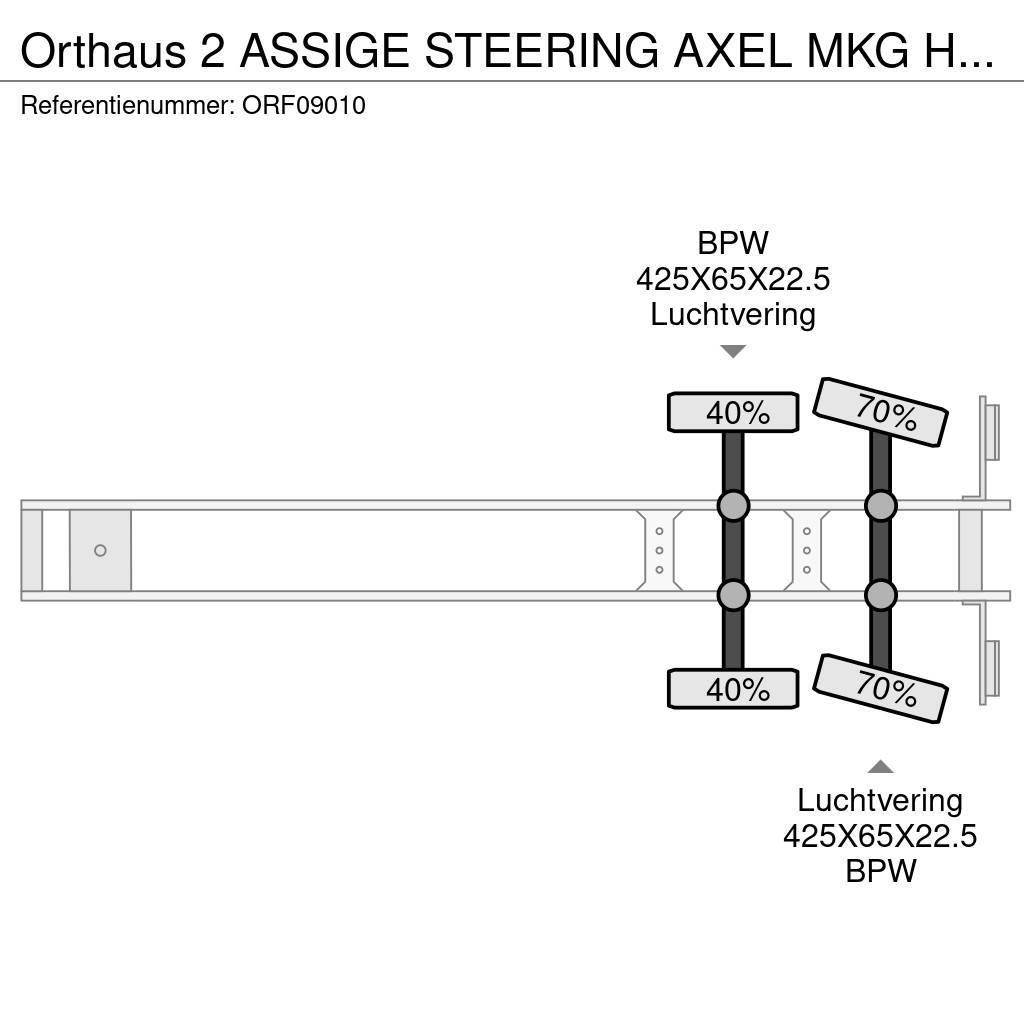 Orthaus 2 ASSIGE STEERING AXEL MKG HLK 330 VG CRANE Напівпричепи-платформи/бічне розвантаження