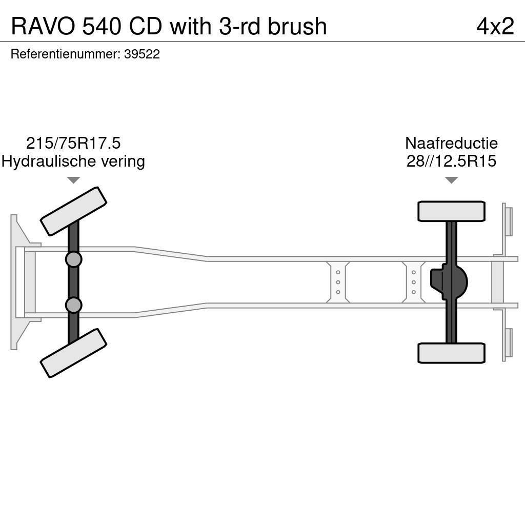 Ravo 540 CD with 3-rd brush Прибиральні машини