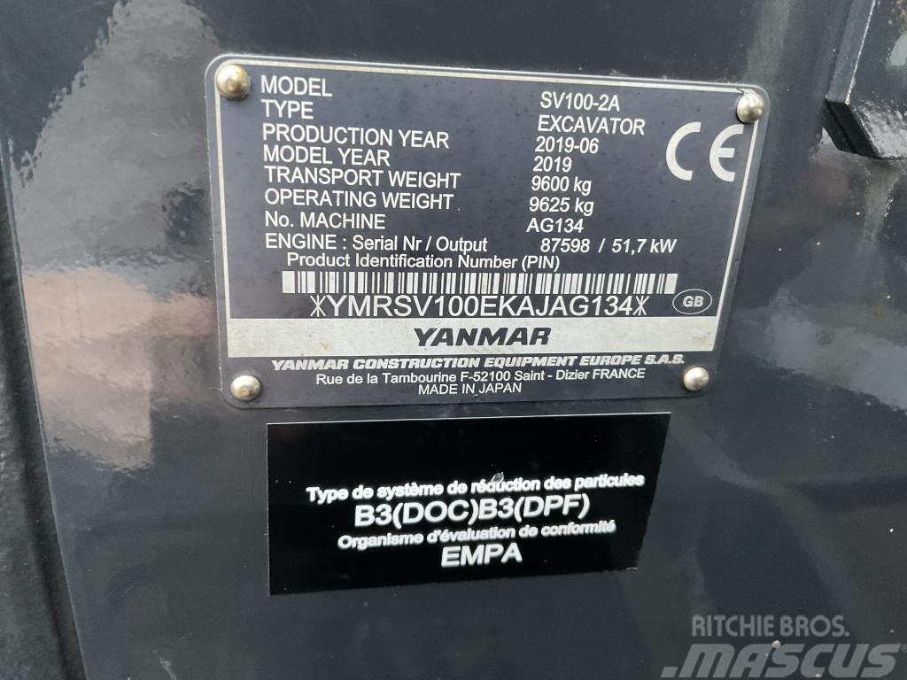 Yanmar SV100-2A Середні екскаватори 7т. - 12т.