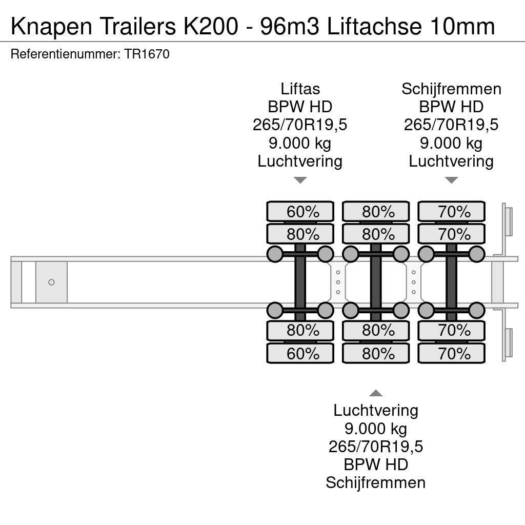 Knapen Trailers K200 - 96m3 Liftachse 10mm Напівпричепи з рухомою підлогою