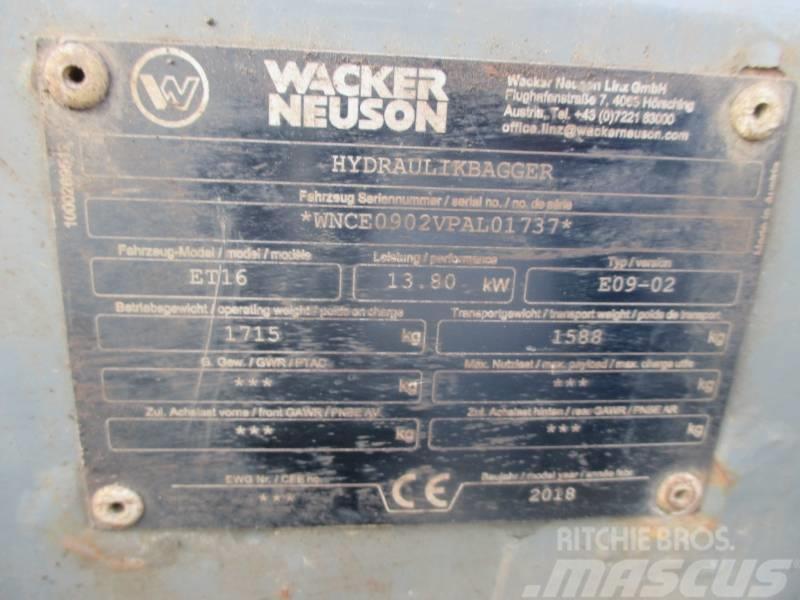 Wacker Neuson ET16 Міні-екскаватори < 7т
