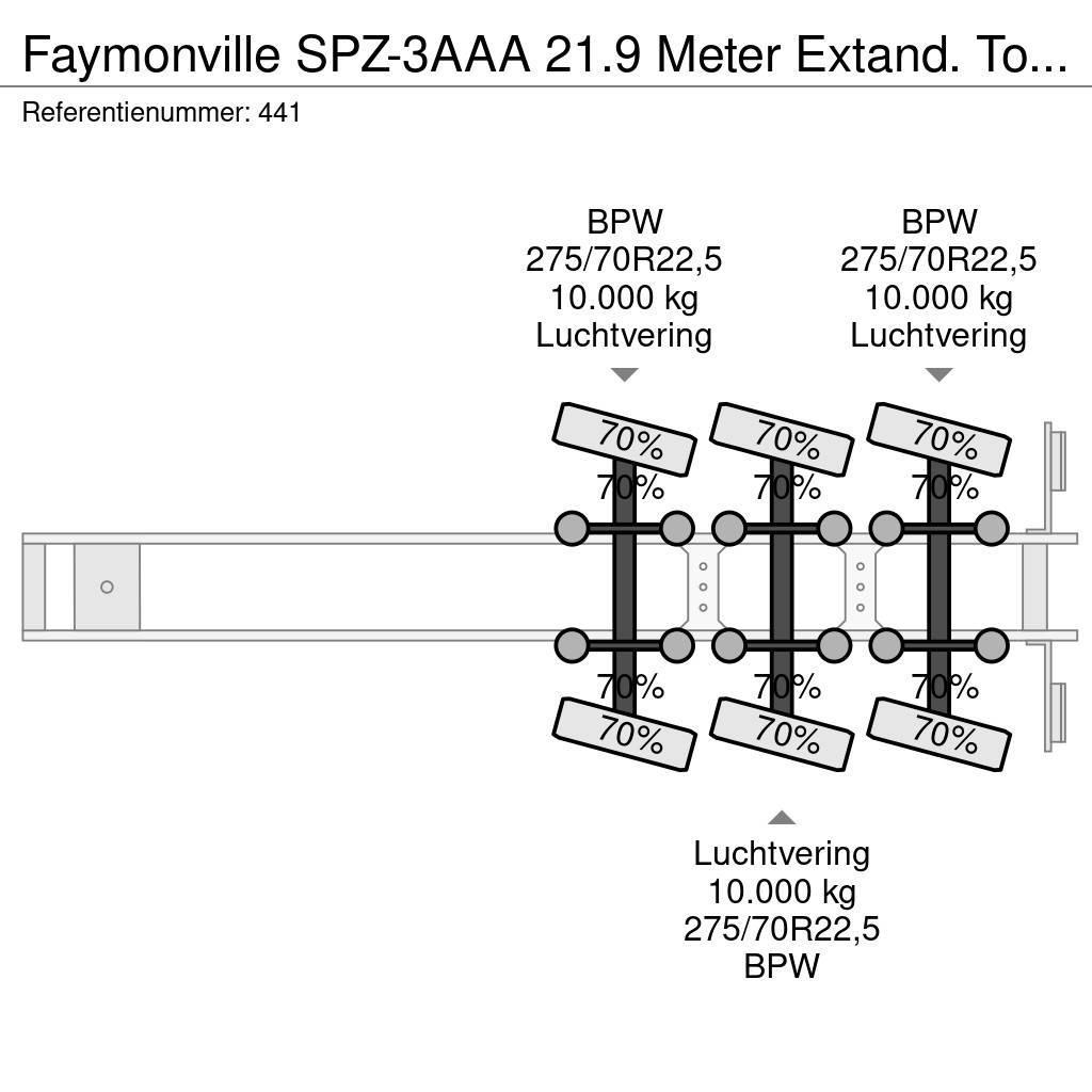 Faymonville SPZ-3AAA 21.9 Meter Extand. Total lenght: 35.5 met Напівпричепи-платформи/бічне розвантаження