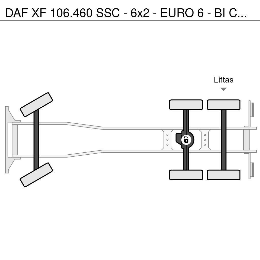 DAF XF 106.460 SSC - 6x2 - EURO 6 - BI COOL- VERY GOOD Вантажівки-платформи/бокове розвантаження