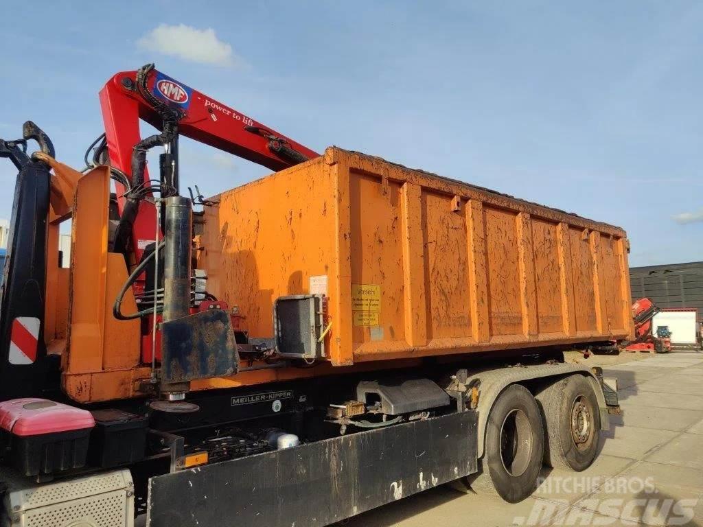 HMF kraan 1244 Z2 op container / afzetcontainer met kr Транспортні контейнери