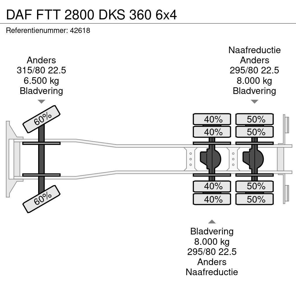 DAF FTT 2800 DKS 360 6x4 Евакуатори