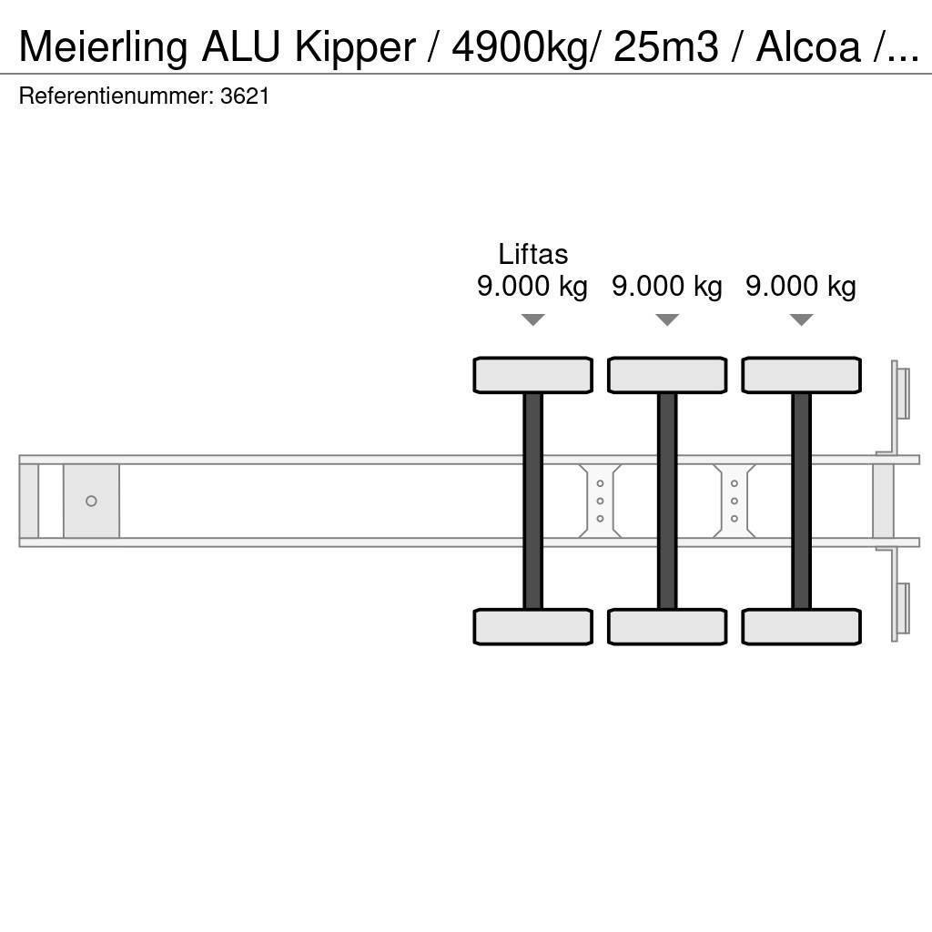 Meierling ALU Kipper / 4900kg/ 25m3 / Alcoa / APK 26-05-2024 Напівпричепи-самоскиди