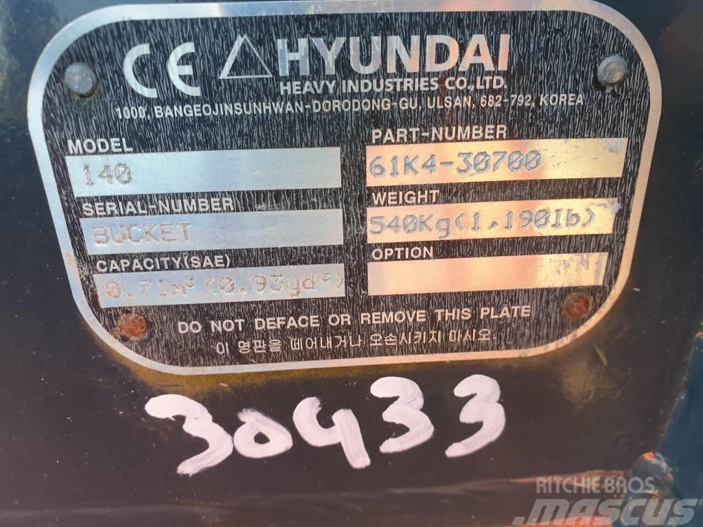 Hyundai Excavator Bucket, 61K4-30700, 140 Ковші