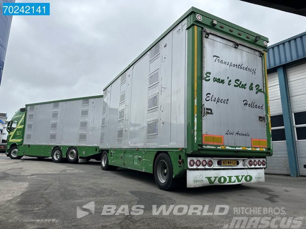 Volvo FH 540 6X2 NL-Truck Cattle transport I-Park Cool A Автотранспорт для перевезення тварин