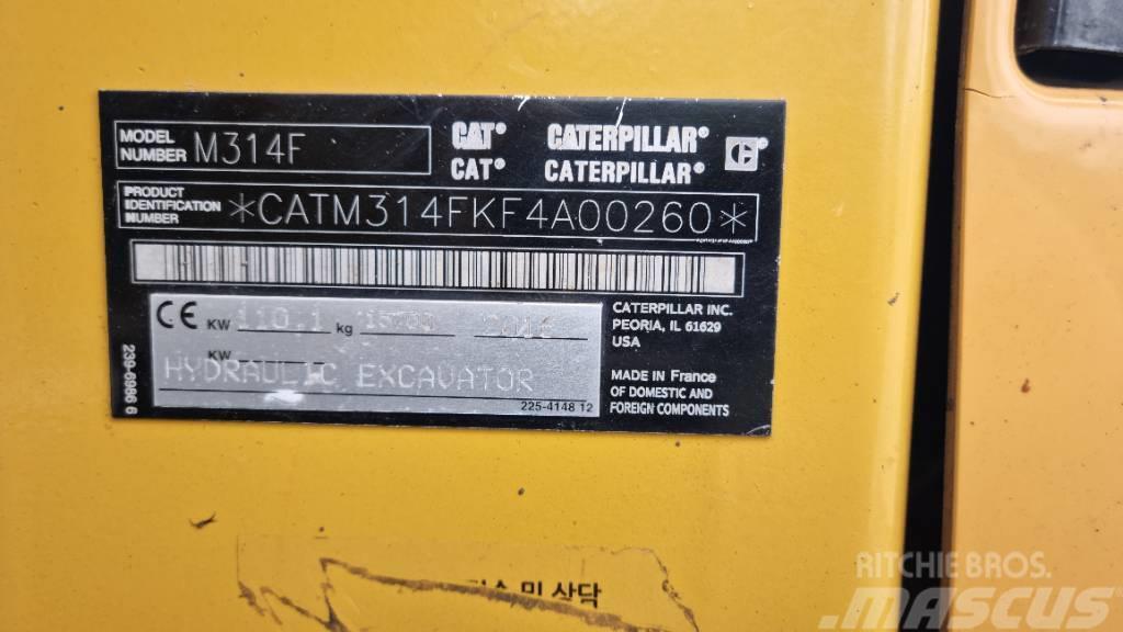 CAT M 314 F Колісні екскаватори
