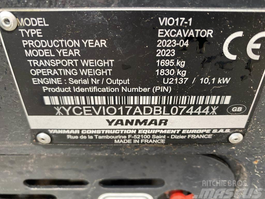 Yanmar VIO17-1 Міні-екскаватори < 7т