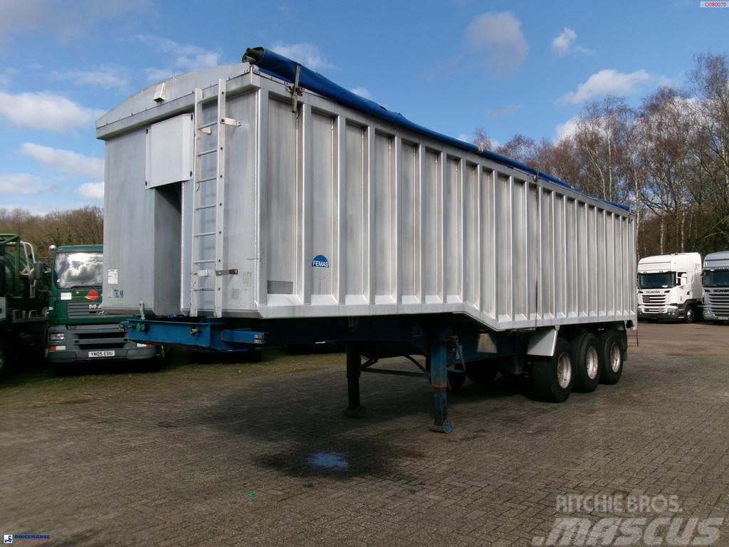 United TRAILERS Tipper trailer alu 52 m3 + tarpaulin Напівпричепи-самоскиди
