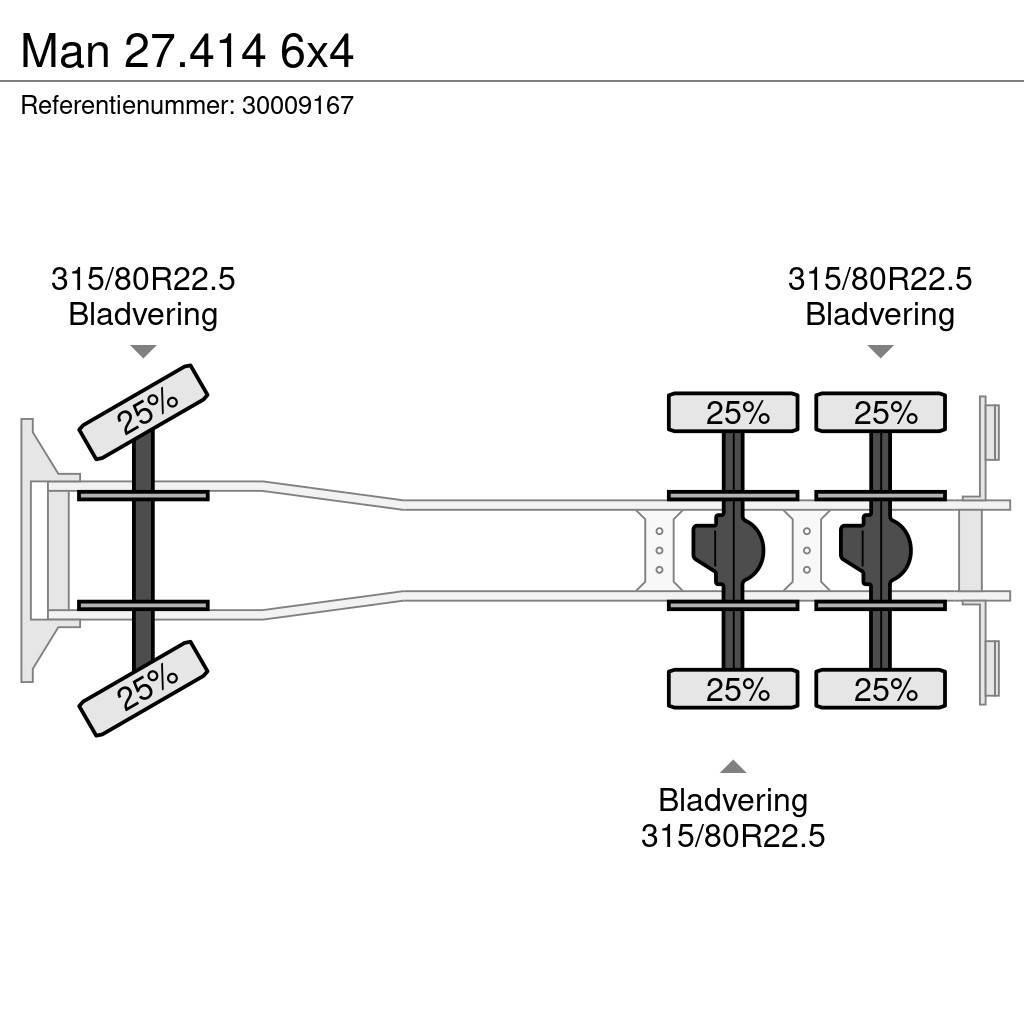 MAN 27.414 6x4 Вантажівки-платформи/бокове розвантаження