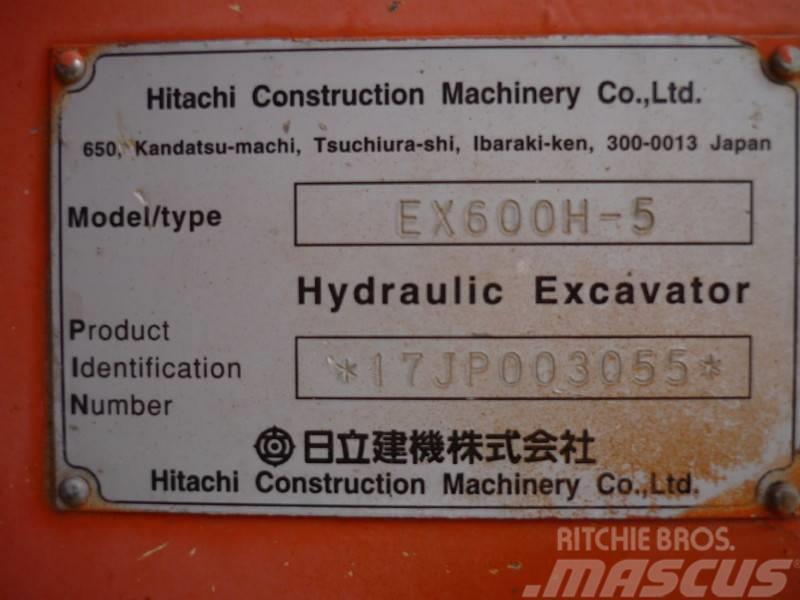 Hitachi EX 600 H-5 Гусеничні екскаватори