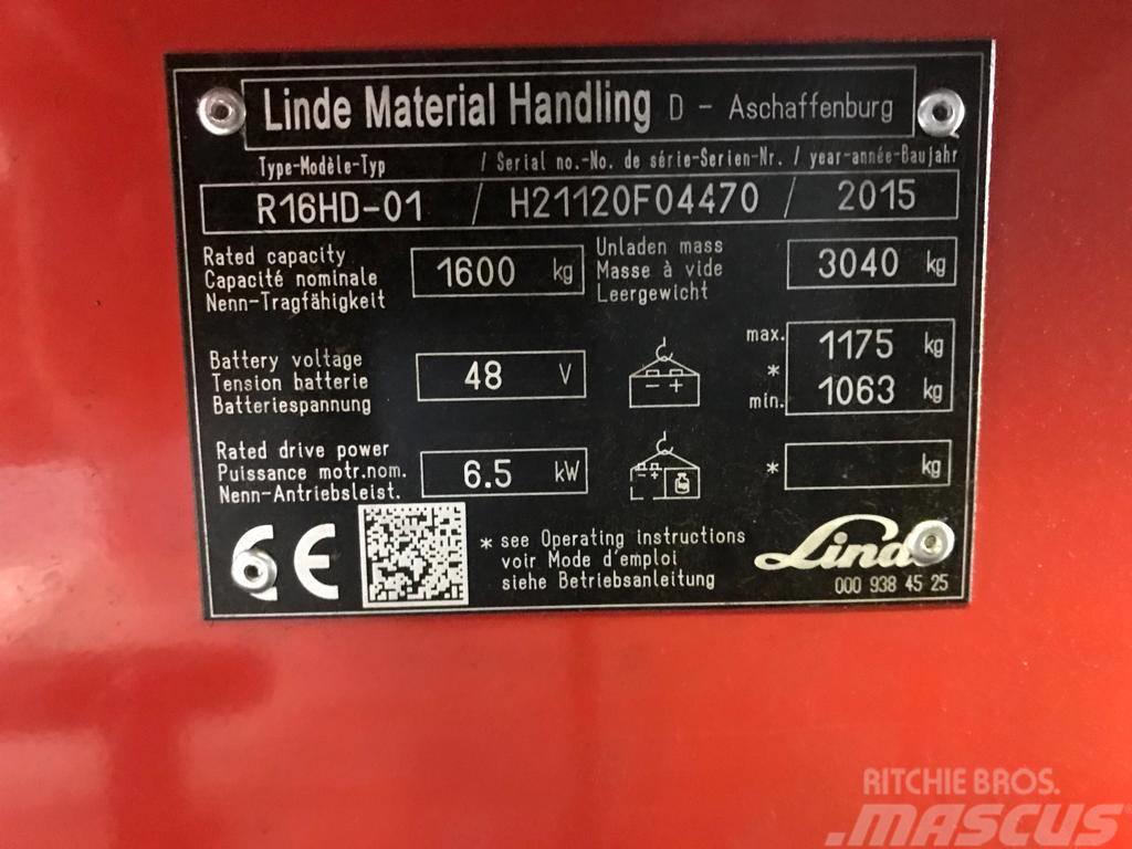 Linde R 16 HD-01 Річ-трак із високим підйомом
