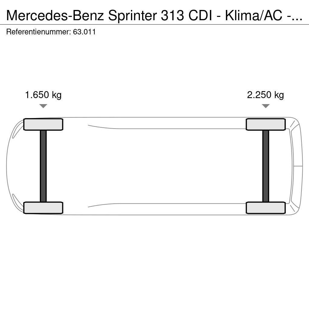 Mercedes-Benz Sprinter 313 CDI - Klima/AC - Joly B9 crane - 5 se Пікапи / Бічне розвантаження