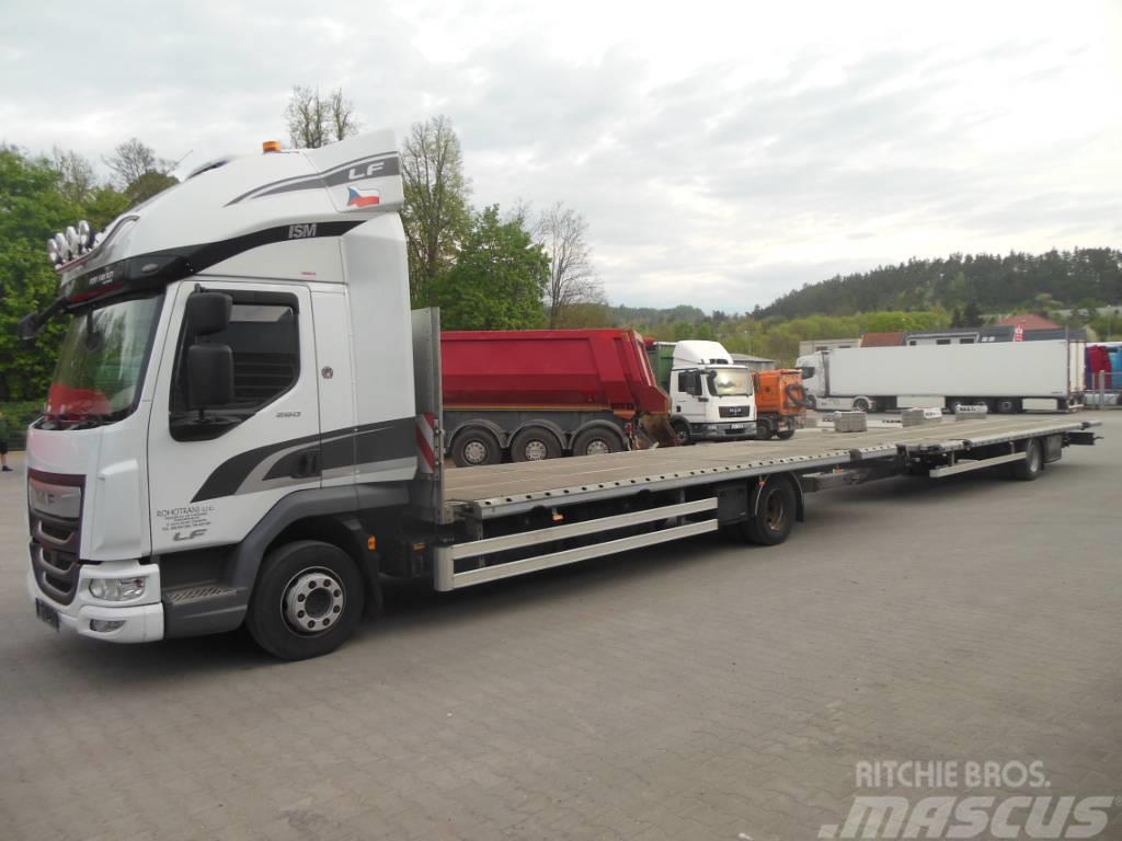 DAF LF260 + přívěs BG Вантажівки-платформи/бокове розвантаження