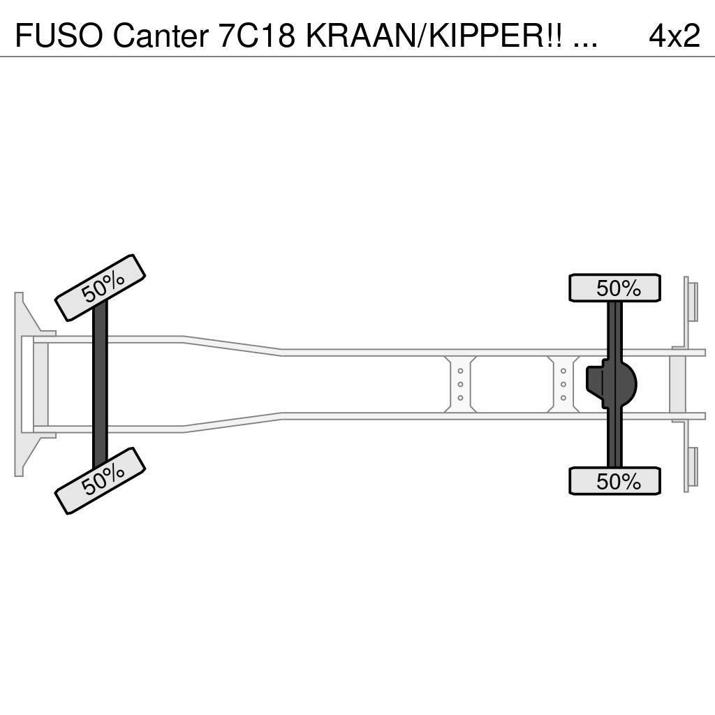 Fuso Canter 7C18 KRAAN/KIPPER!! EURO6!! автокрани