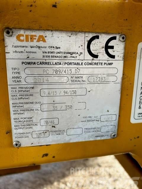 Cifa PC 709 / 415 D7 Бетононасоси