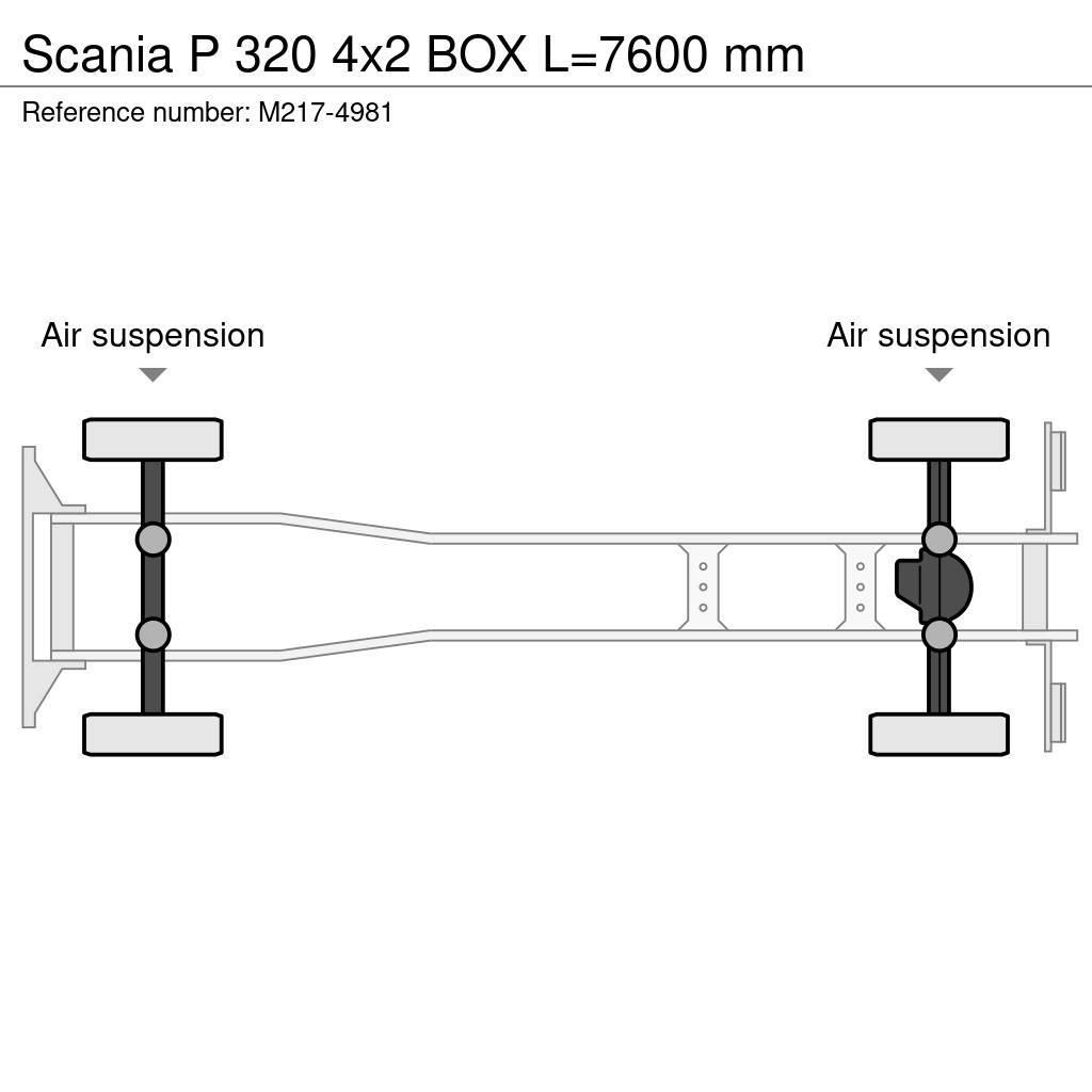 Scania P 320 4x2 BOX L=7600 mm Фургони