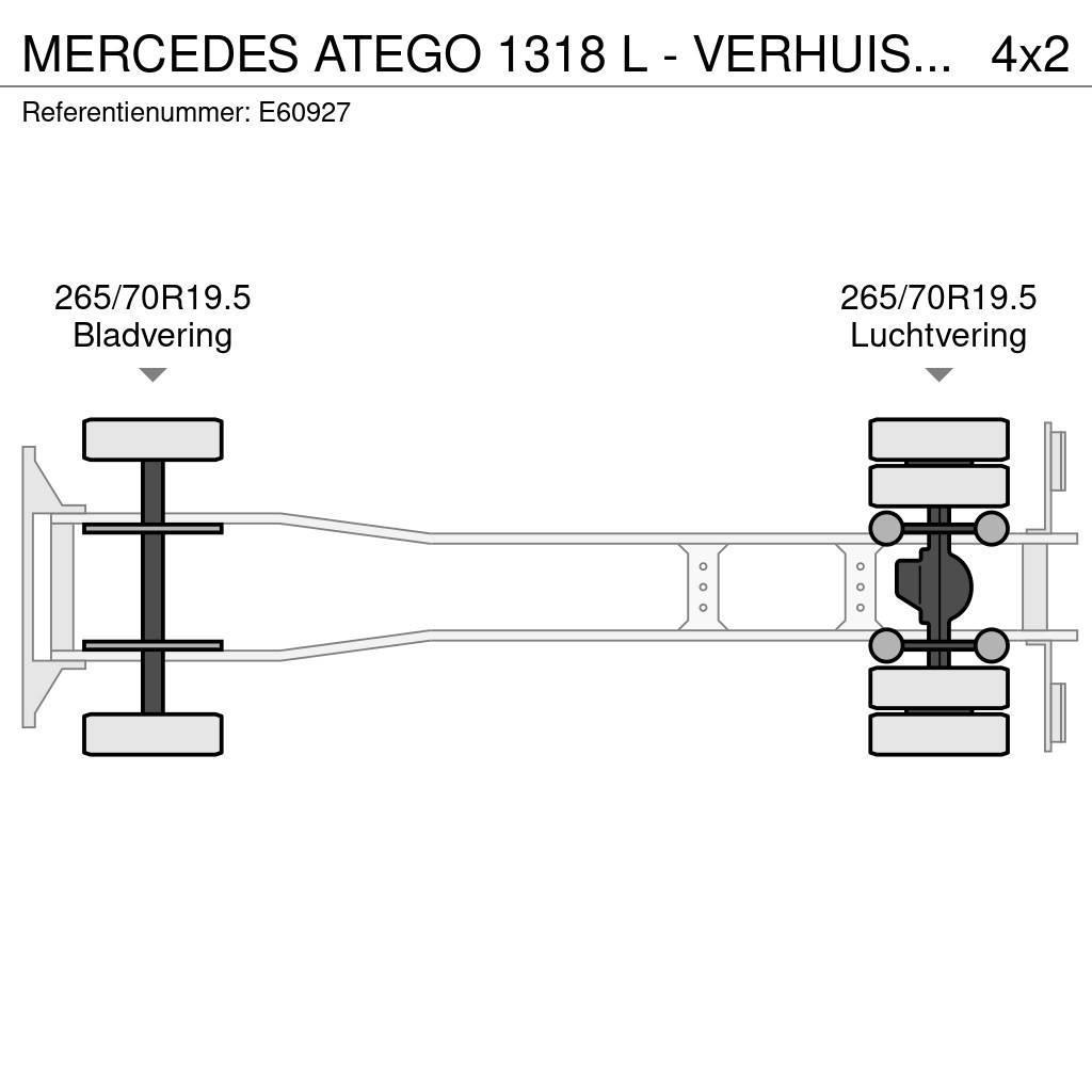 Mercedes-Benz ATEGO 1318 L - VERHUISLIFT Фургони