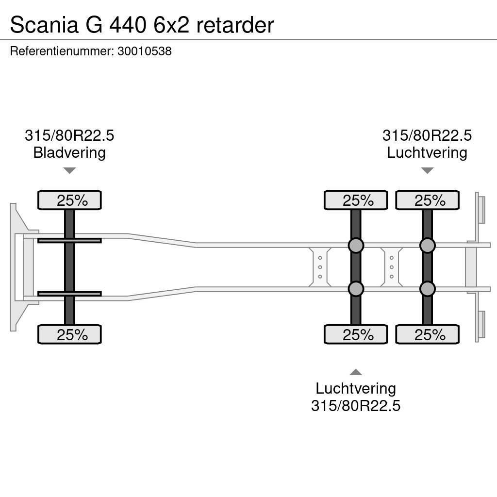 Scania G 440 6x2 retarder Шасі з кабіною