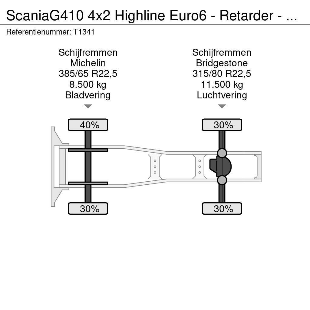 Scania G410 4x2 Highline Euro6 - Retarder - PTO - KiepHyd Тягачі