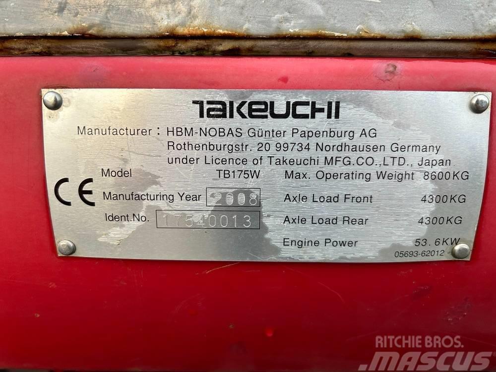 Takeuchi TB175W Середні екскаватори 7т. - 12т.