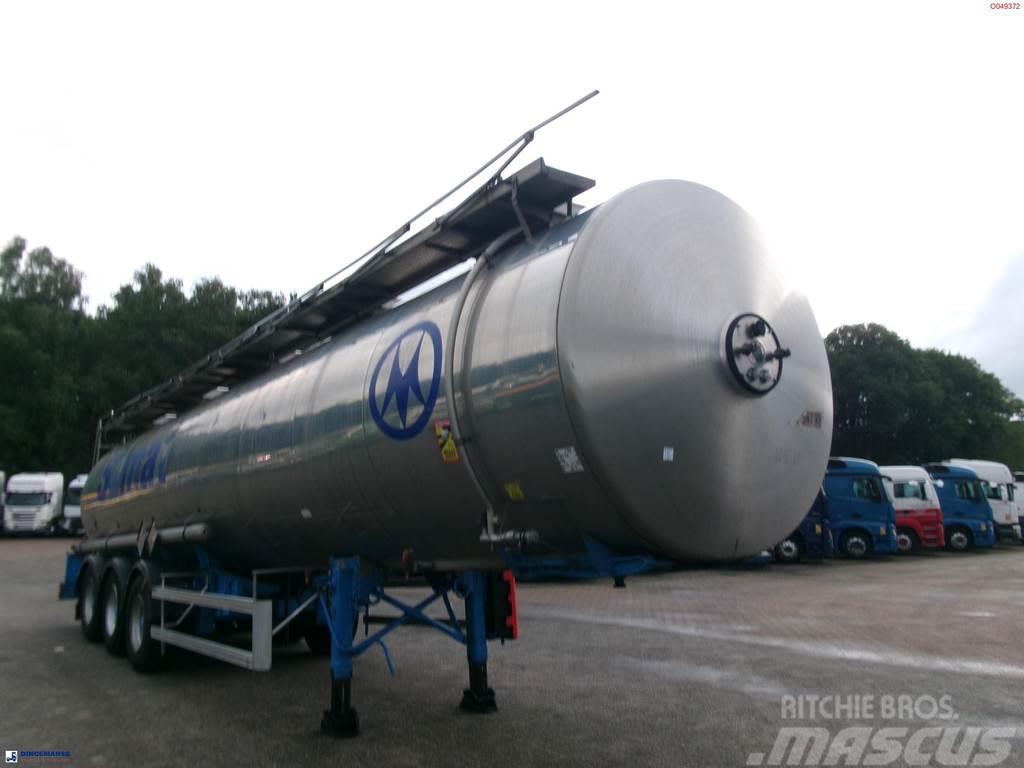 Magyar Chemical tank inox 32.5 m3 / 1 comp Напівпричепи-автоцистерни