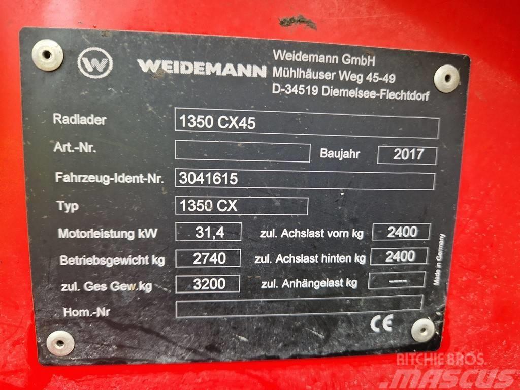 Weidemann 1350 CX45 Hoflader Radlader Hofschlepper Фронтальні навантажувачі та екскаватори