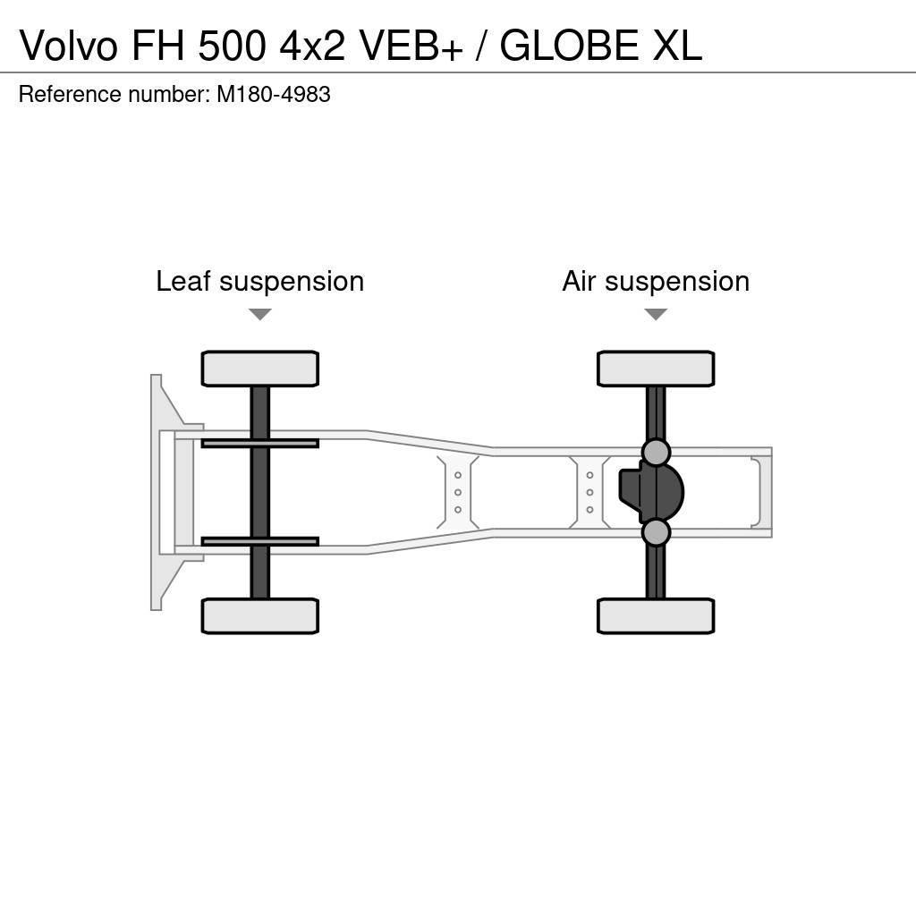 Volvo FH 500 4x2 VEB+ / GLOBE XL Тягачі