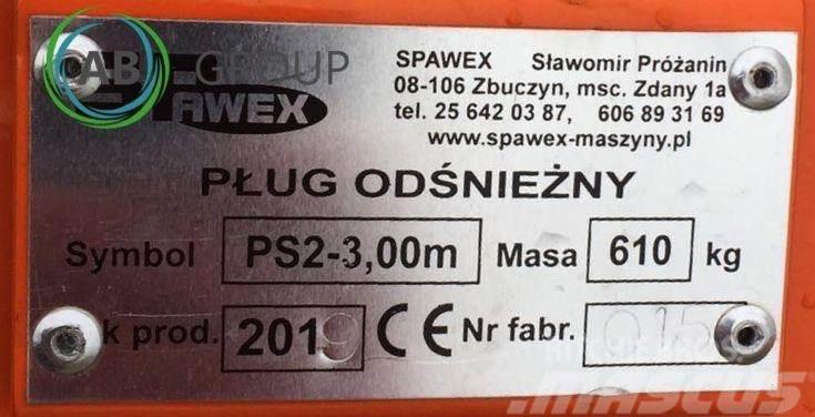 Spawex pług odśnieżny prosty PS-2, 3 m Снігоочищувальні ножі та плуги