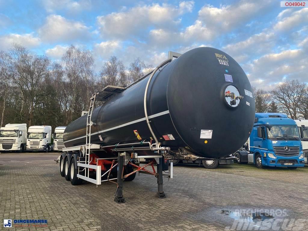 Magyar Bitumen tank inox 31 m3 / 1 comp + mixer / ADR 26/ Напівпричепи-автоцистерни