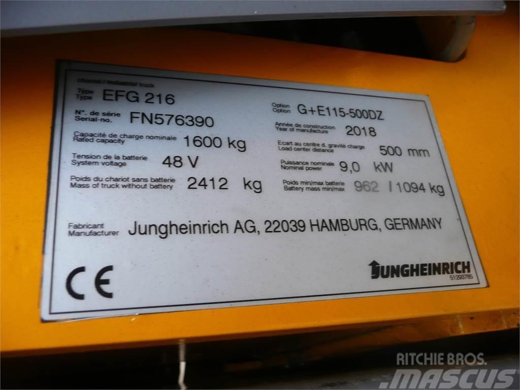 Jungheinrich EFG 216 500 DZ Електронавантажувачі