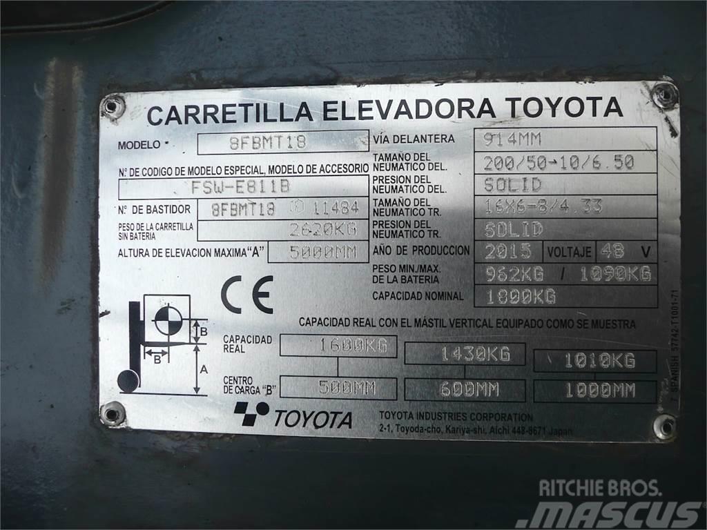 Toyota 8FBMT18 Електронавантажувачі