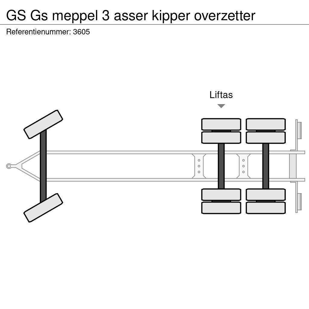 GS meppel 3 asser kipper overzetter Самоскиди