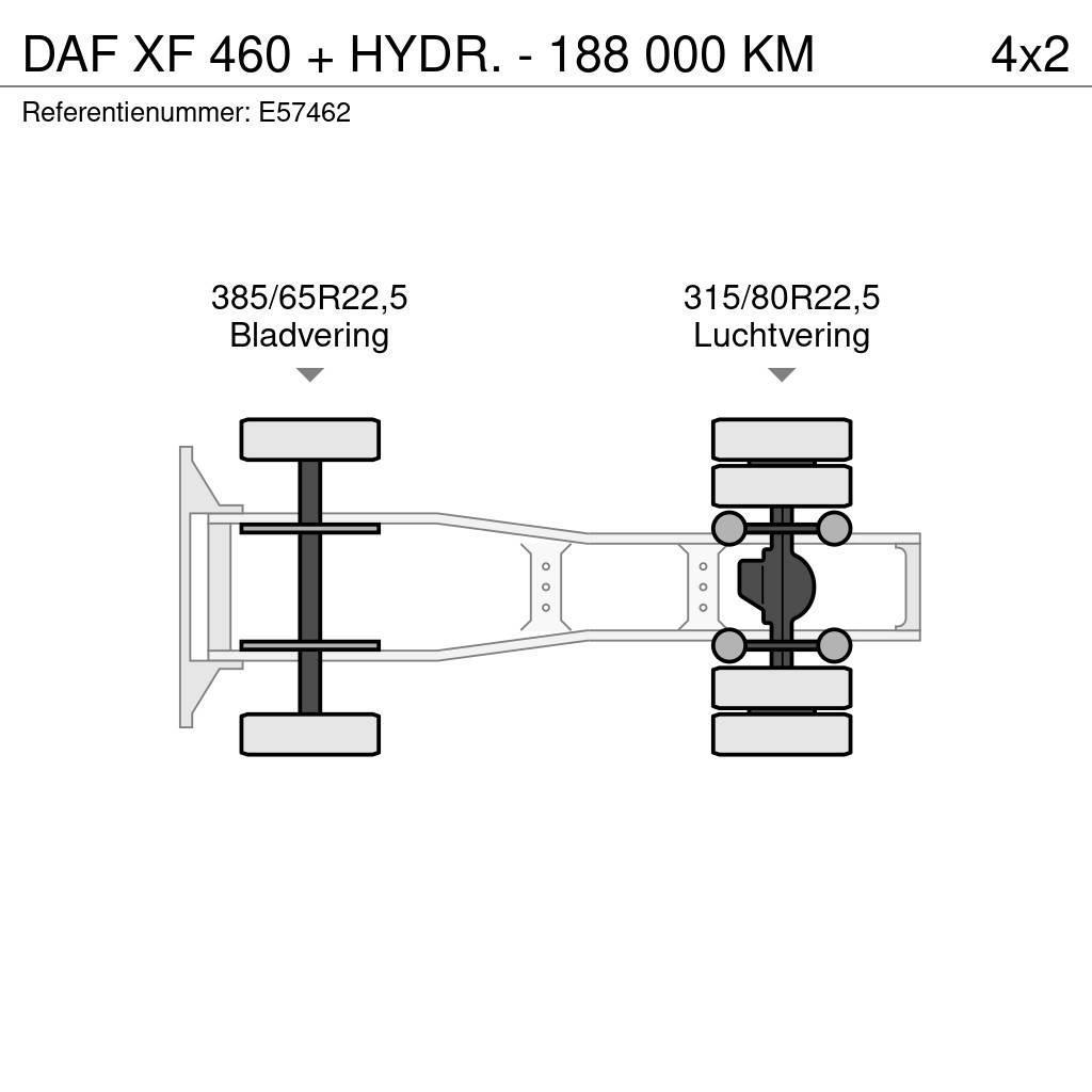 DAF XF 460 + HYDR. - 188 000 KM Тягачі
