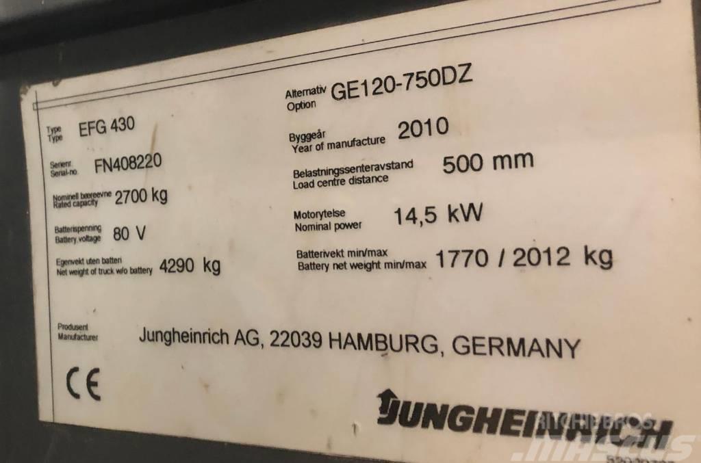 Jungheinrich EFG430 Електронавантажувачі
