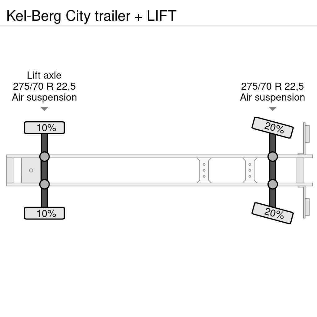 Kel-Berg City trailer + LIFT Тентовані напівпричепи
