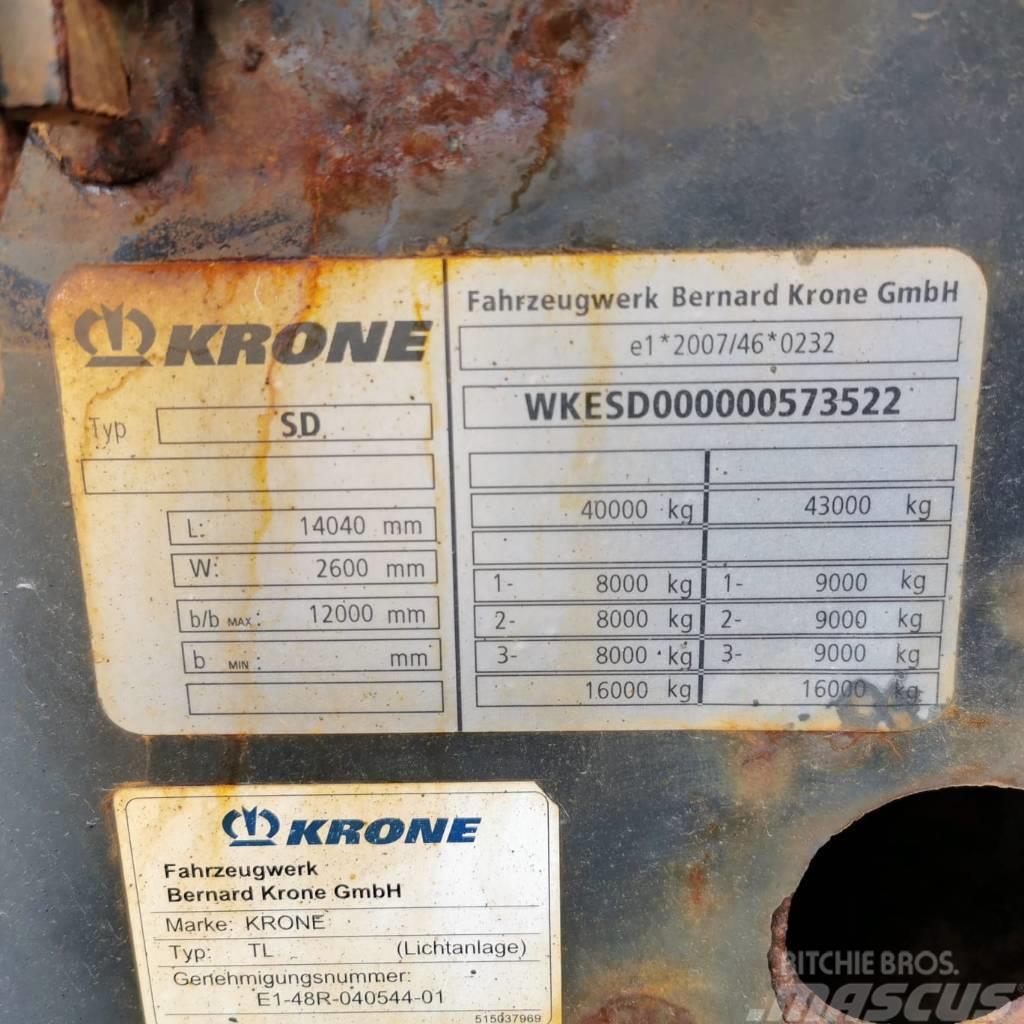 Krone SD FOR PARTS ONLY ! Каркасні напівпричепи