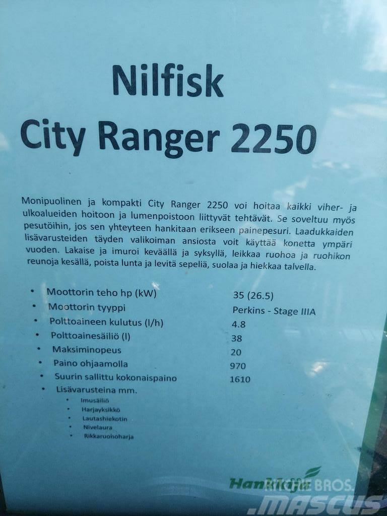  MUUT YMPÄRISTÖKONEET NILFISK CITY RANGER 2250 Інша комунальна техніка