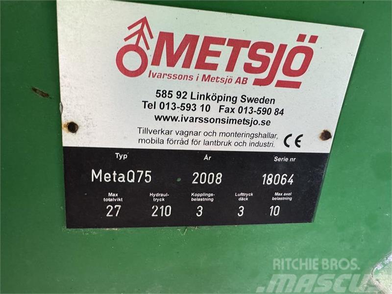 Metsjö MetaQ 75 Skiftelandsvogn Прицепи загального призначення