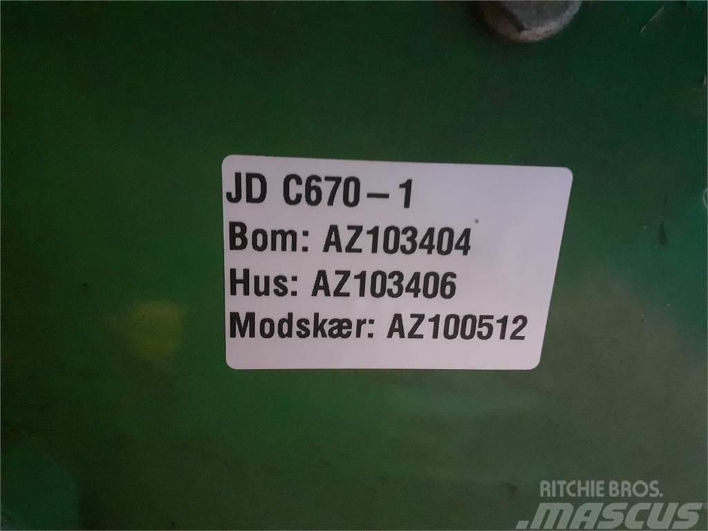 John Deere C670 Додаткове обладнання для збиральних комбайнів