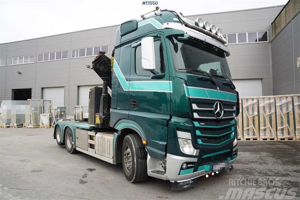Mercedes-Benz Actros 2663 with 23t/m crane. Well equipped Автокрани