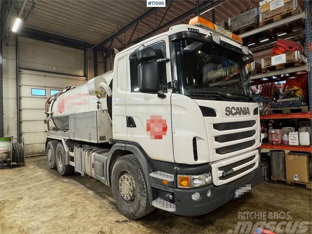 Scania G440 suction/flushing truck w/ Nomek superstructur Бетононасоси