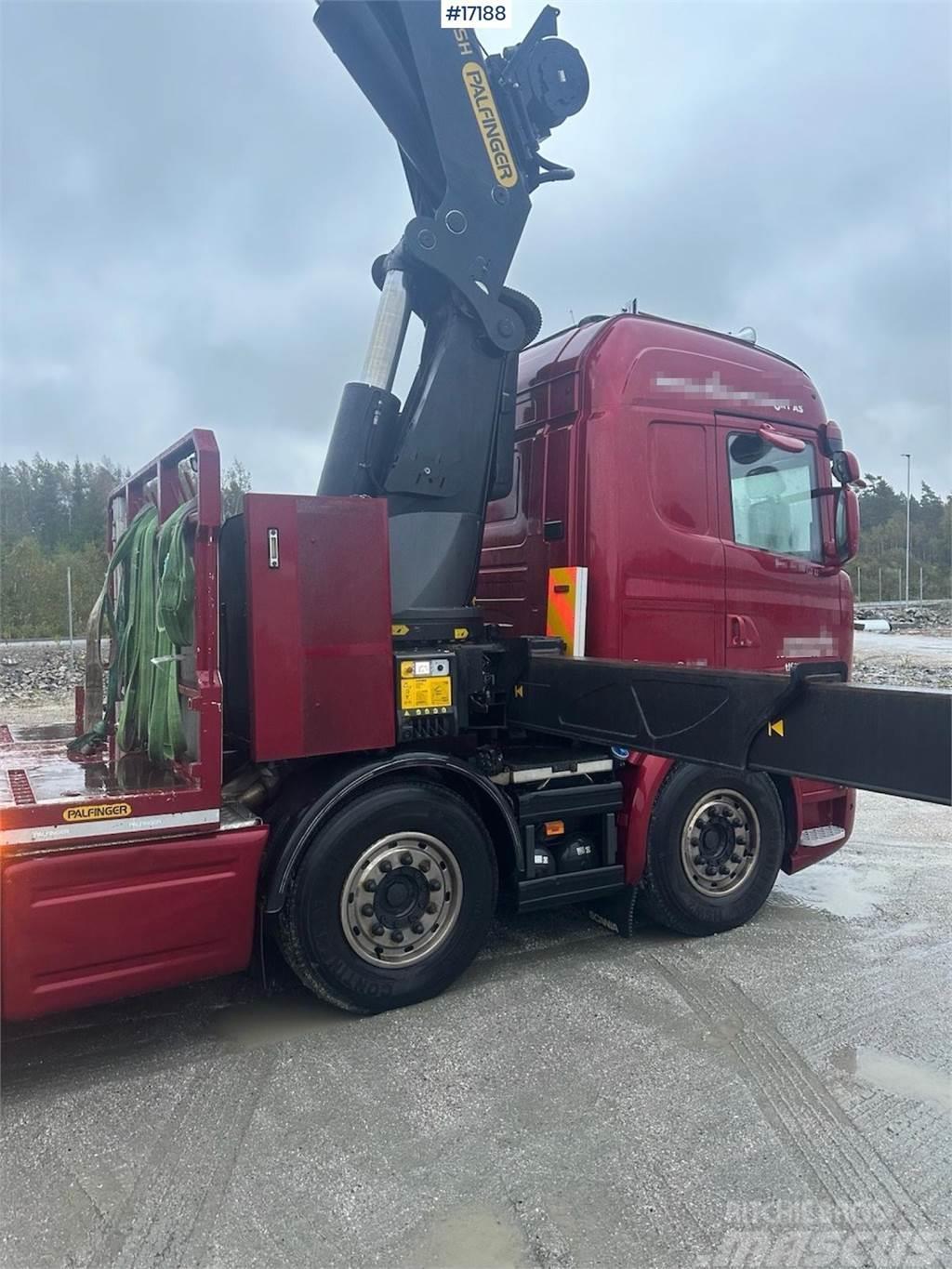 Scania R580 crane truck w/ 78 t/m Palfinger crane. Jib, w Автокрани