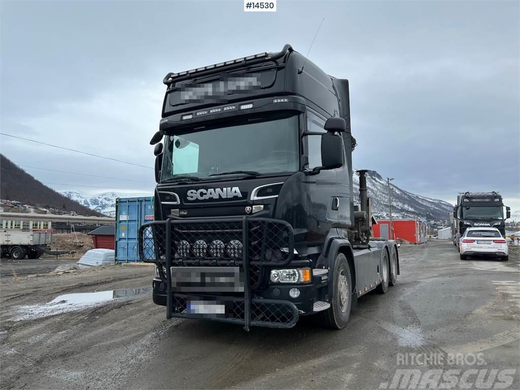 Scania R730 6x4 Crane hauler w/ 22 t/m palfinger crane Автокрани