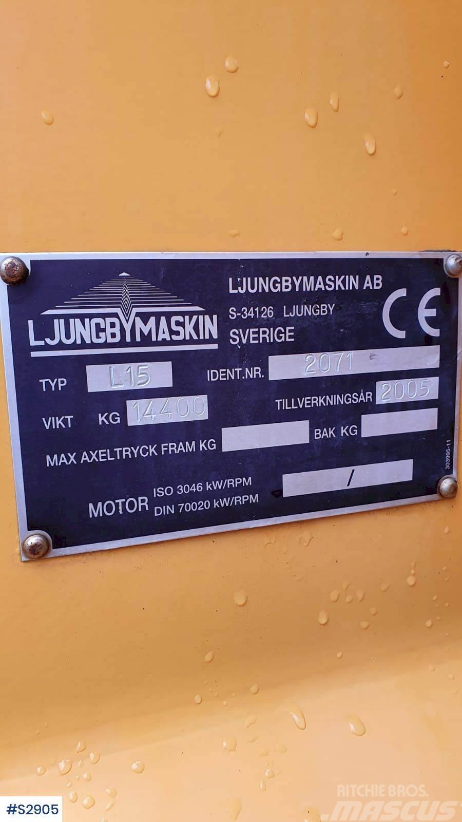 Ljungby L15 WHEEL LOADER WITHOUT BUCKET Фронтальні навантажувачі
